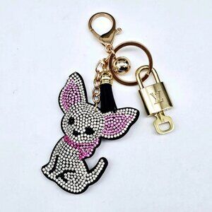 Authentic Louis Vuitton Lock & Key with unbranded Cat Bagcharm, Keycharm